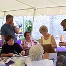 Under tent in Marilyn's backyard.jpg