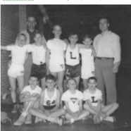 Basketball team, Lincoln School - 1954