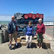 Barbara Washburn, Susan and Dave Jones @ beach in S.F. - June