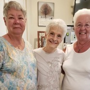 Reunion of BHS Drum Majorettes Doris Alvis Moran, Cheryl Peterson McKinley, Shirley Ammerman Carnine-4/19.jpg