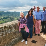 Lucinda Butler Dohan and Family on vacation in Tuscany