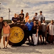 Maurer family with 1953 John Deere-B tractor